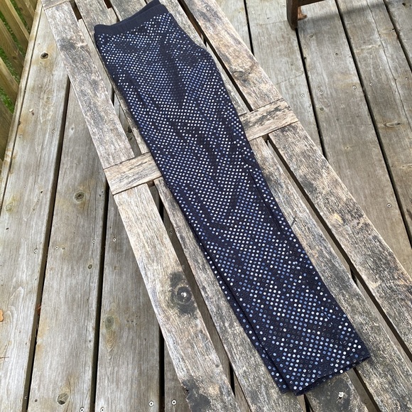 Black Sequin Pants - Girls size 18 - Picture 2 of 4